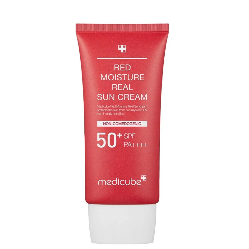 ضدآفتاب آبرسان و تسکین دهنده مدیکیوب SPF50 حجم 50 میلی لیتر