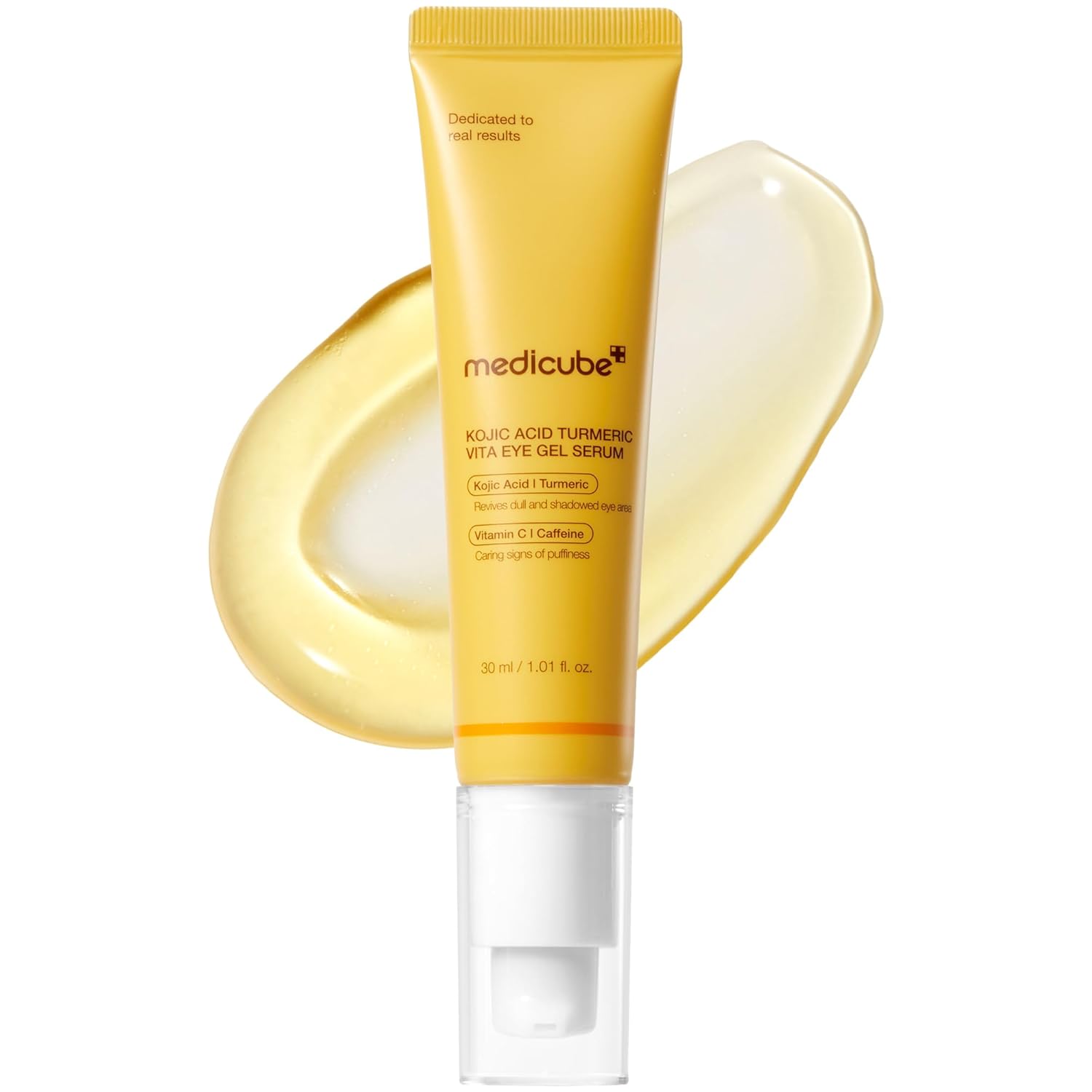 سرم ژلی دور چشم روشن کننده مدیکیوب سری Kojic Acid Turmeric حجم 30 میلی لیتر