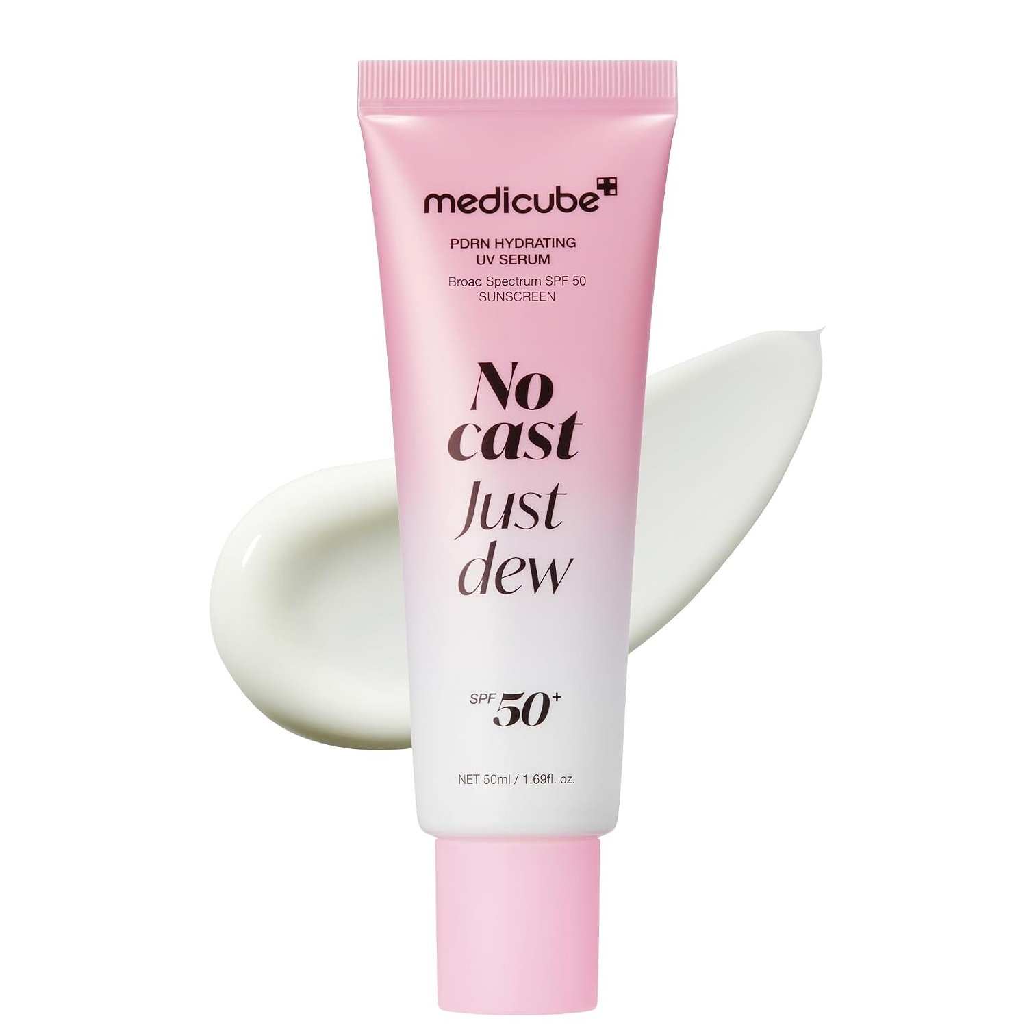 سرم ضدآفتاب آبرسان و درخشان کننده طبیعی مدیکیوب SPF50 حجم ۵۰ میلی‌لیتر